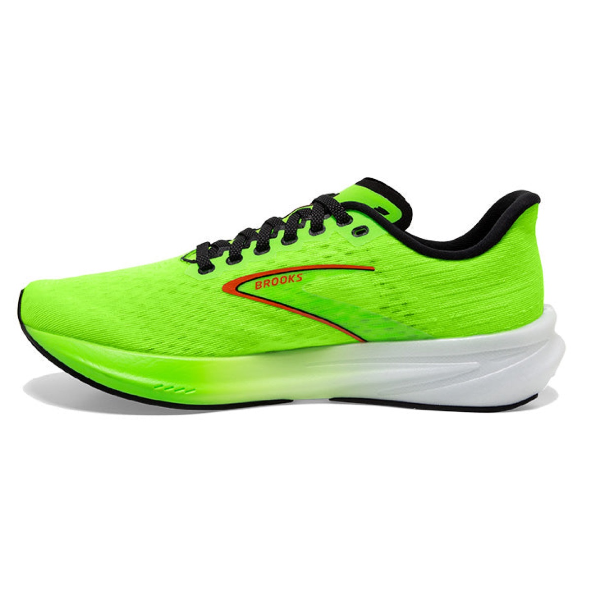 Brooks Hyperion in Green Gecko/Red Orange/White