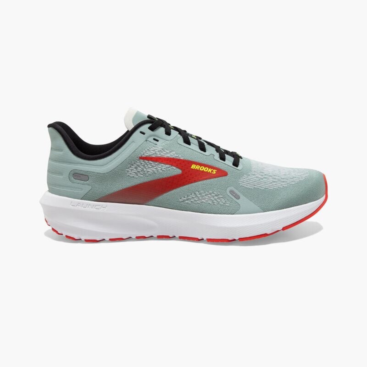 Brooks Launch 9 in Blue Surf/Black/Cherry Tomato