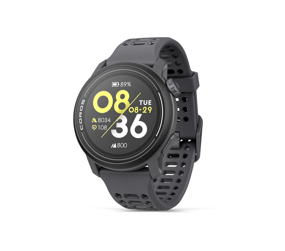 COROS Pace 3 in Black / Silicone