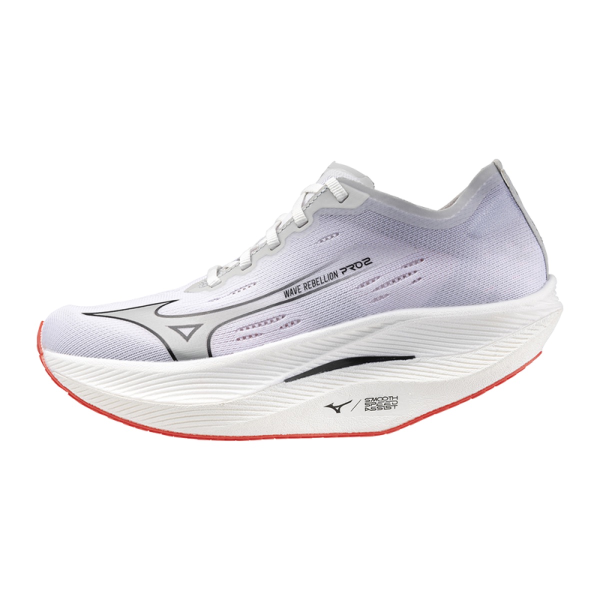 Mizuno Wave Rebellion Pro 2 in White / Harbor Mist / Cayenne
