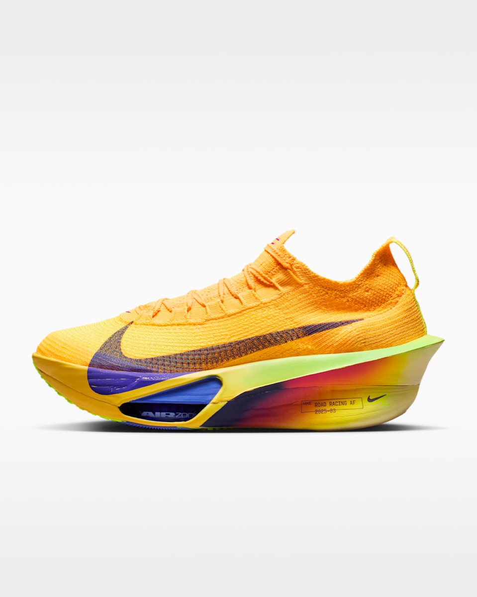 Nike Alphafly in Laser Orange / Citron Pulse / Volt Ice / Indigo Burst