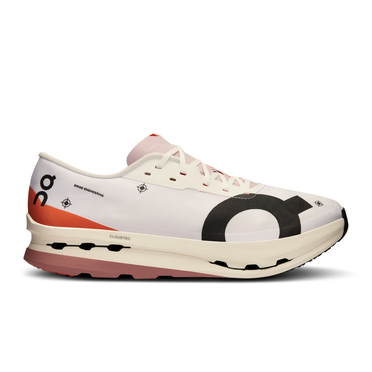 On Cloudboom Echo 3 in White / Flame