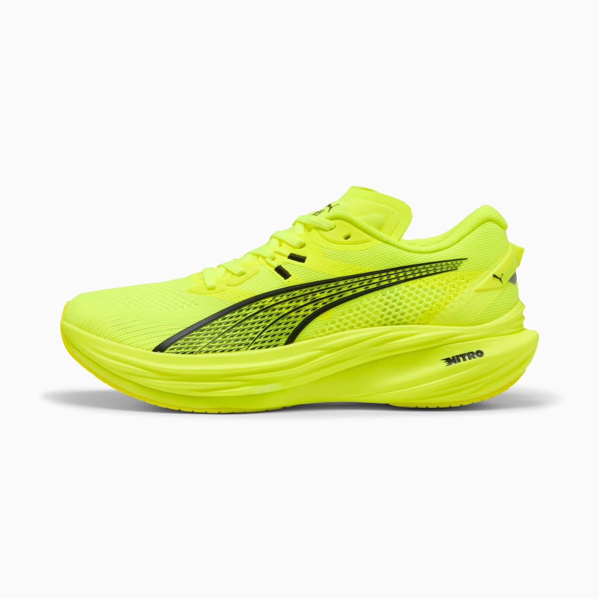 PUMA Deviate Nitro 3 in Yellow Alert-PUMA Black