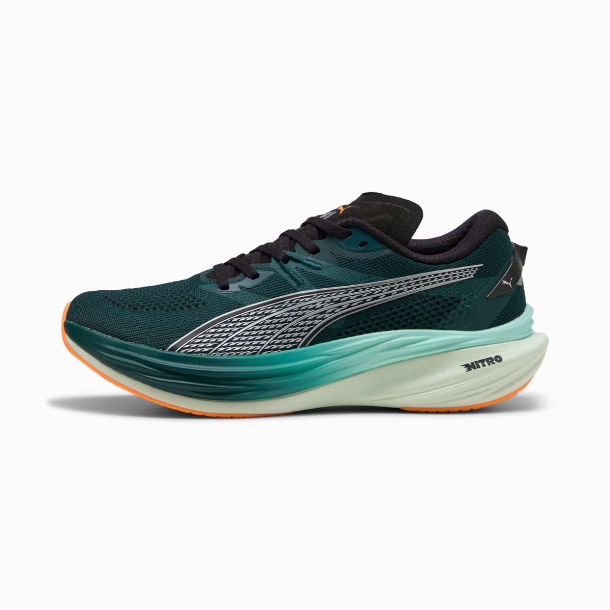 PUMA Deviate Nitro 3 in Green Terrain-Heat Fire