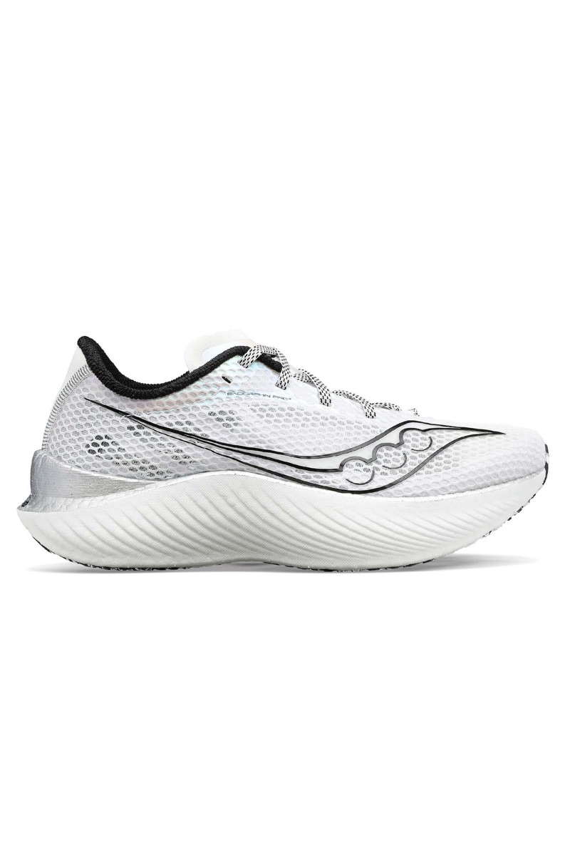 Saucony Endorphin Pro 3 in White / Black