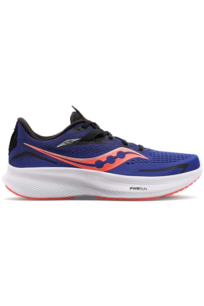 Saucony Ride 15 in Sapphire / ViZiRed